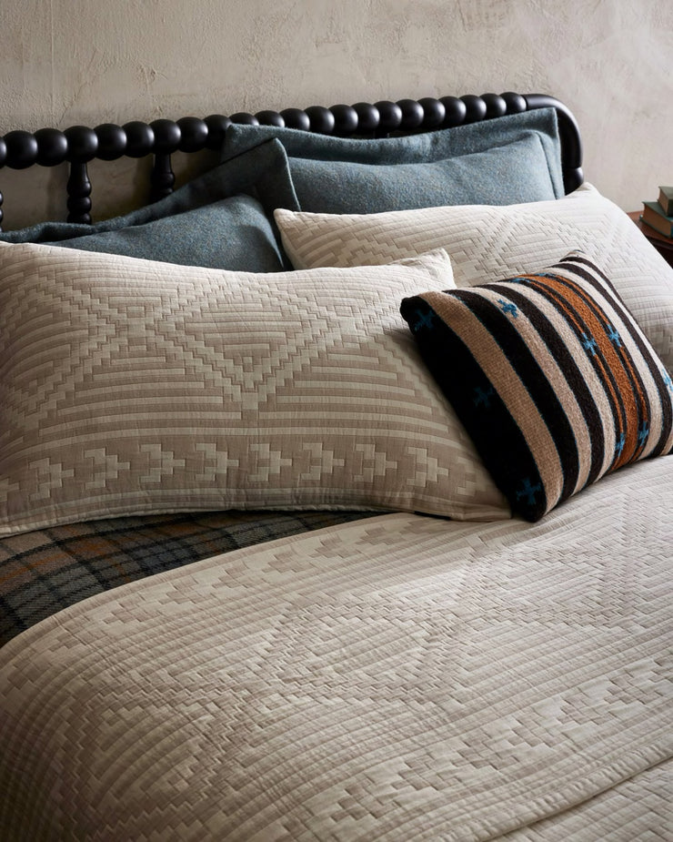 Pendleton Matelasse Sham Pillow Case - Ganado / Beige