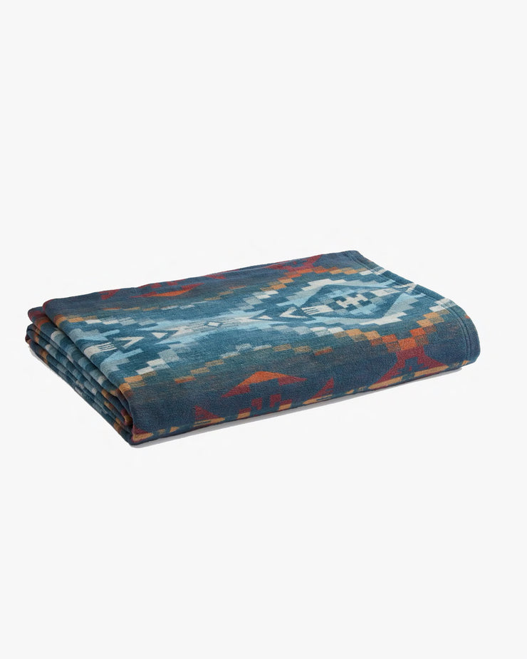 Pendleton Organic Cotton Jacquard Twin Blanket - Carico Lake / Marine