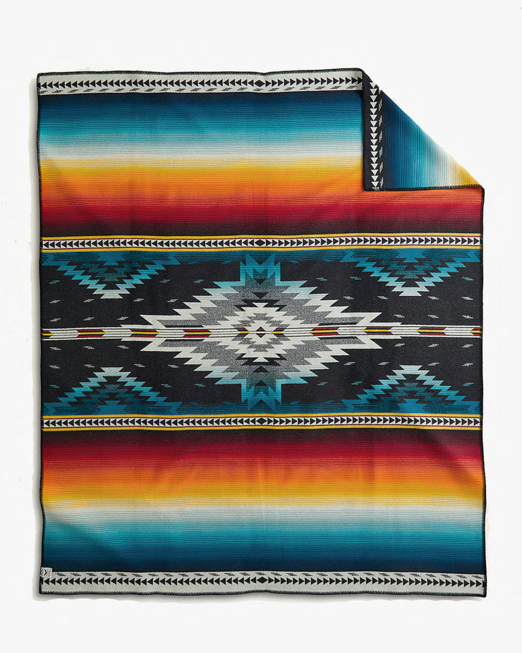 Pendleton Jacquard Unnapped Robe Wool Blanket - Saltillo Sunset