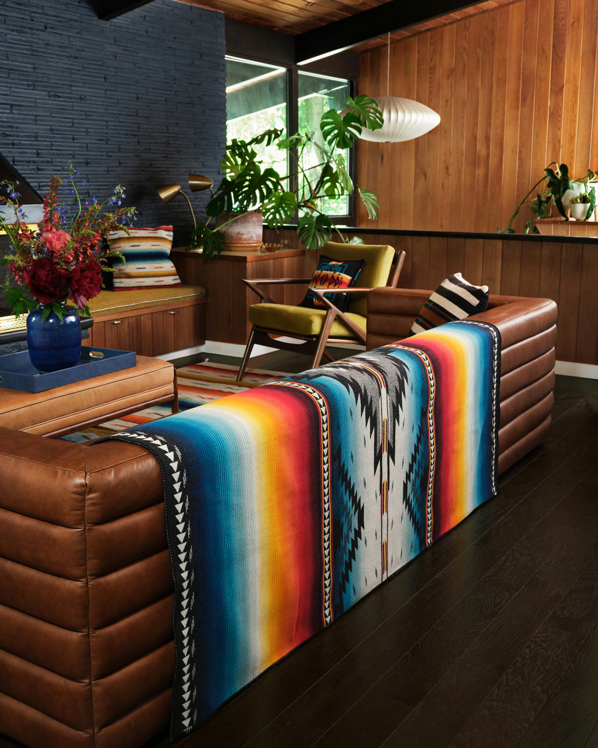 Pendleton Jacquard Unnapped Robe Wool Blanket - Saltillo Sunset | Pendleton Miscellaneous | JEANSTORE