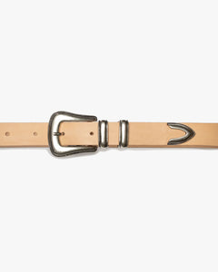 Nudie Jeans Western Silver Belt - Natural