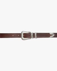 Nudie Jeans Western Silver Belt - Dark Brown | Nudie Jeans Belts | JEANSTORE