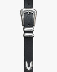 Nudie Jeans Western Silver Belt - Black | Nudie Jeans Belts | JEANSTORE
