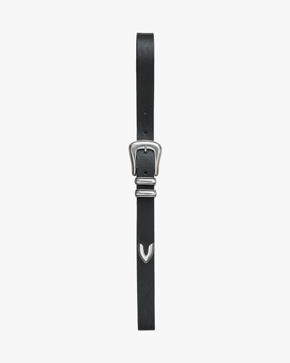 Nudie Jeans Western Silver Belt - Black | Nudie Jeans Belts | JEANSTORE