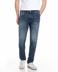 Replay Grover Straight Fit Mens Jeans - Medium Blue