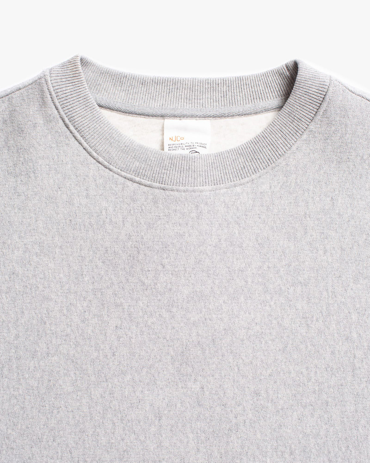 Nudie Jeans Hasse Crew Neck Sweat - Grey Melange | Nudie Jeans Sweaters & Knitwear | JEANSTORE