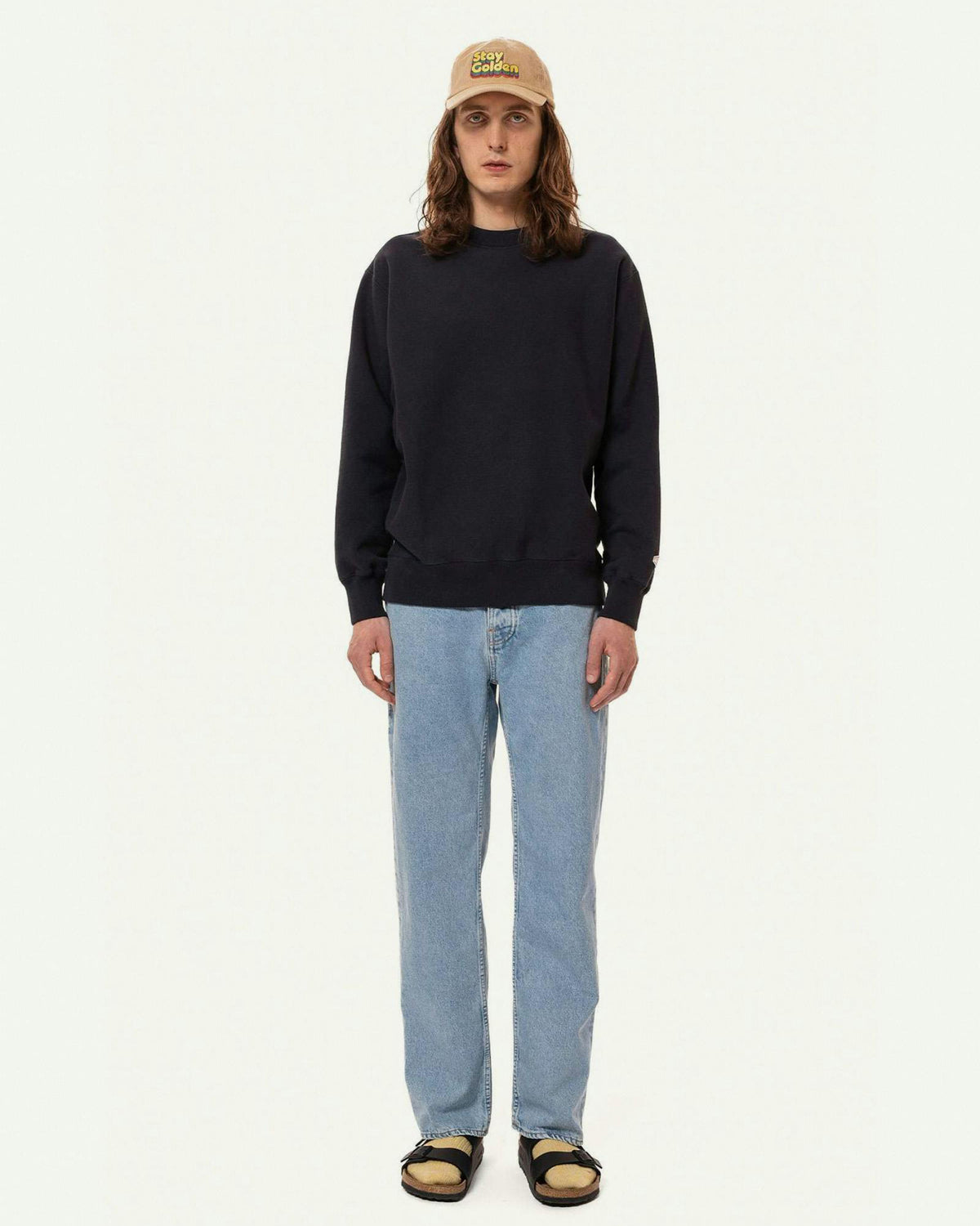 Nudie Jeans Hasse Crew Neck Sweat - Navy | Nudie Jeans Sweaters & Knitwear | JEANSTORE