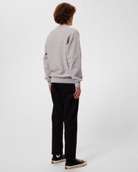 Nudie Jeans Hasse Crew Neck Sweat - Grey Melange | Nudie Jeans Sweaters & Knitwear | JEANSTORE
