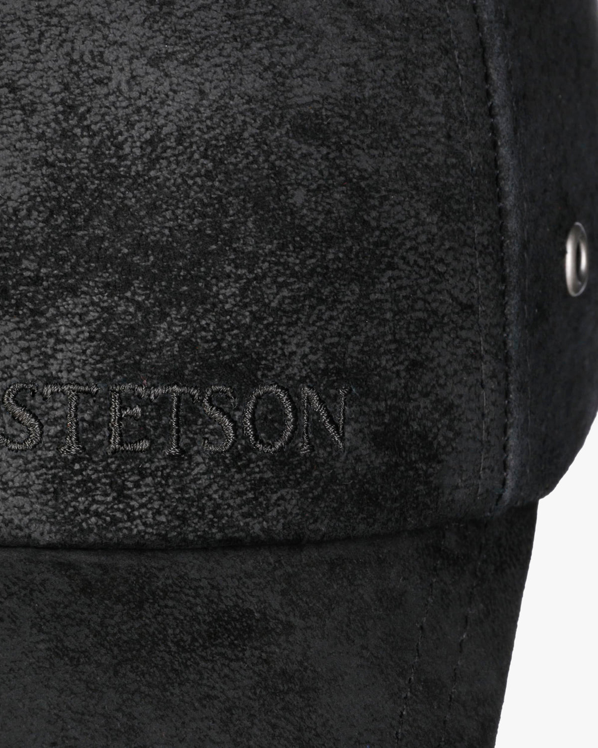 Stetson Pigskin Baseball Cap - Black