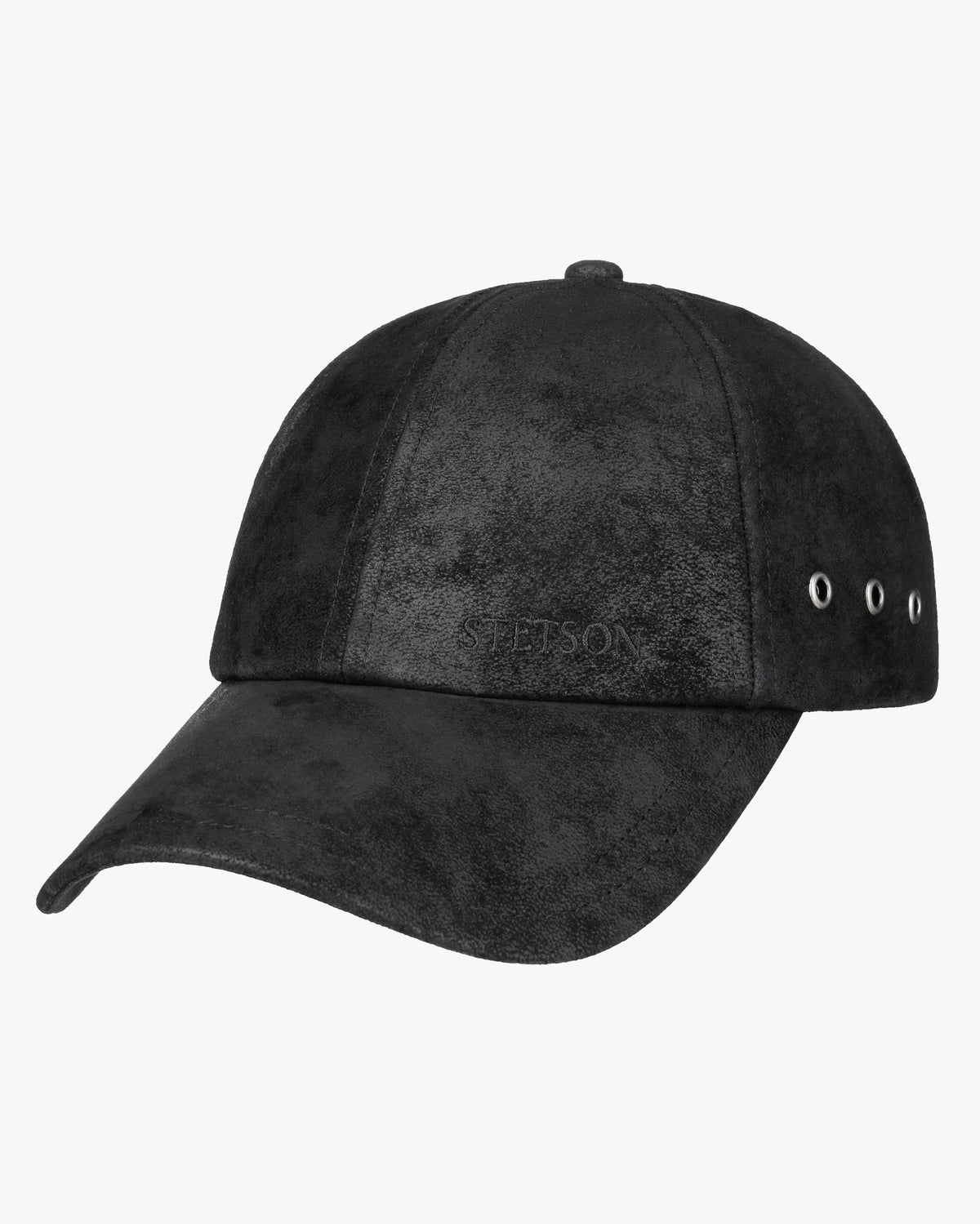 Stetson Pigskin Baseball Cap - Black