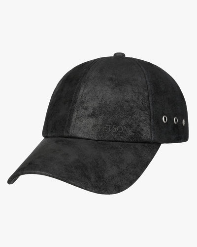 Stetson Pigskin Baseball Cap - Black