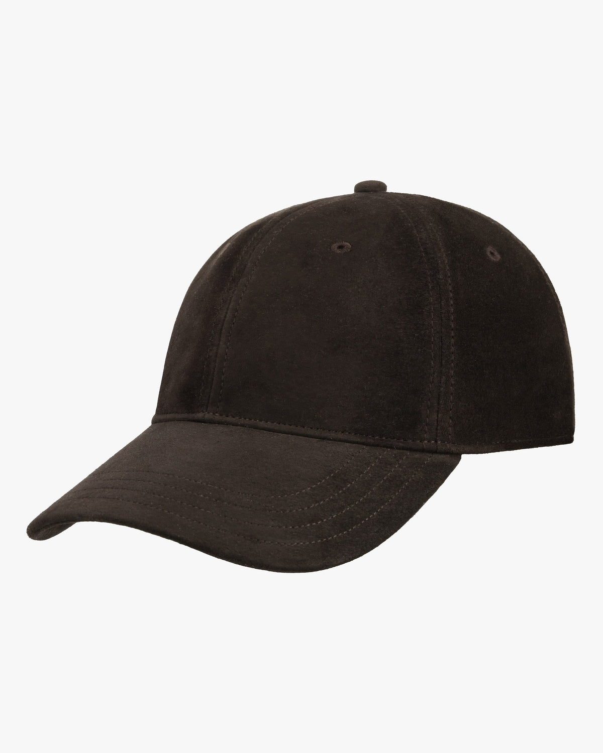 Stetson Goat Suede Baseball Cap - Brown