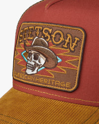 Stetson Skull Trucker Cap - Yellow / Red | Stetson Hats | JEANSTORE