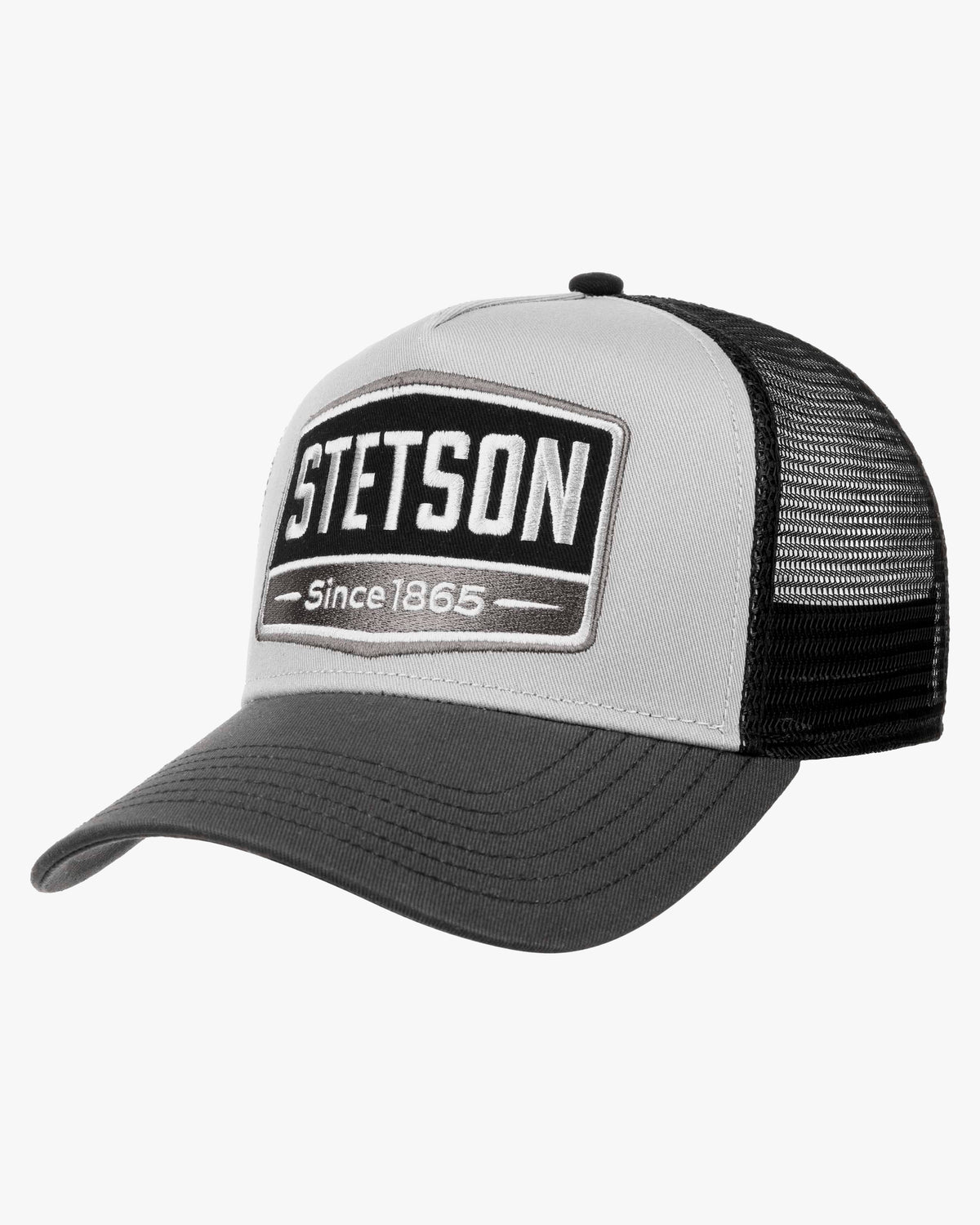 Stetson Gasoline Trucker Cap - Grey / Black | Stetson Hats | JEANSTORE