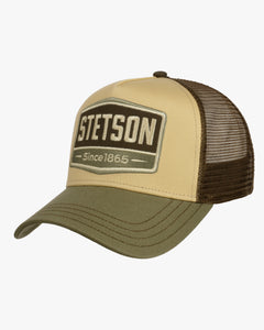 Stetson Gasoline Trucker Cap - Green / Beige