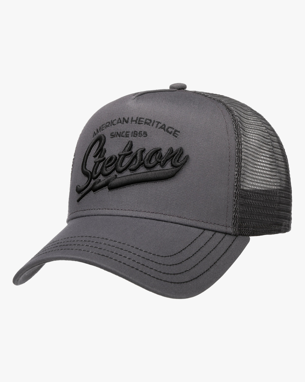 Stetson American Heritage Classic Trucker Cap - Grey | Stetson Hats | JEANSTORE