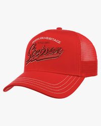 Stetson American Heritage Classic Trucker Cap - Fire Red | Stetson Hats | JEANSTORE