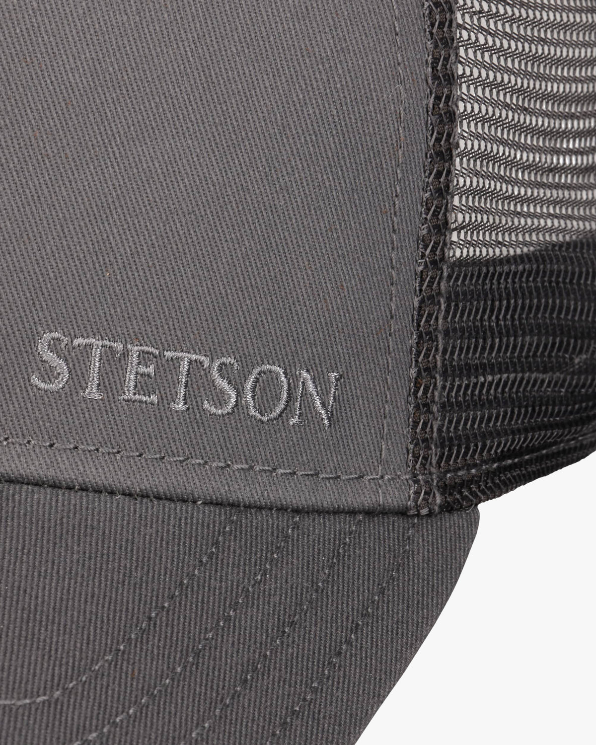 Stetson Cotton Trucker Cap - Grey