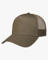 Stetson Cotton Trucker Cap - Olive | Stetson Hats | JEANSTORE