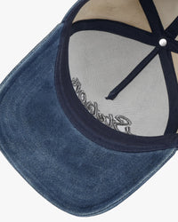 Stetson Denim Leather Trucker Cap - Denim Blue