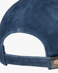 Stetson Denim Leather Trucker Cap - Denim Blue