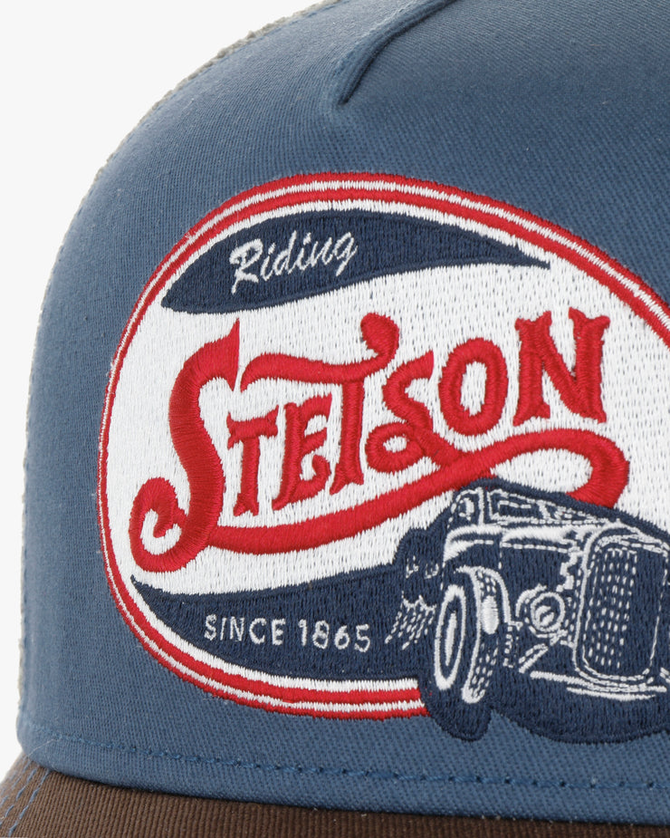 Stetson Riding Hot Rod Trucker Cap - Brown / Denim