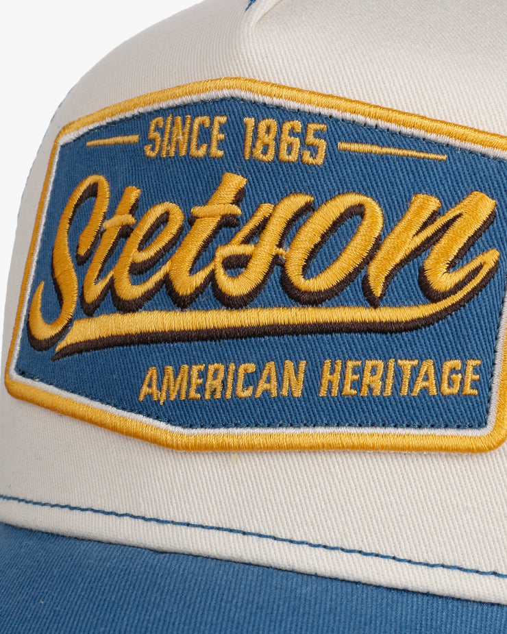 Stetson Vintage Trucker Cap - Blue / Off White