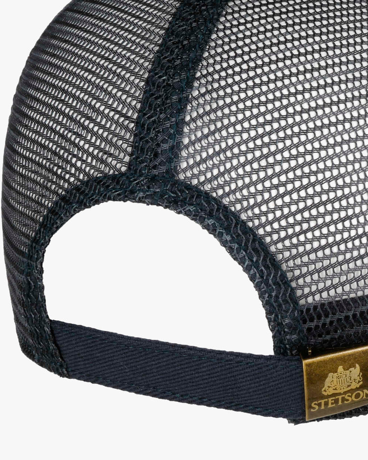 Stetson Vintage Brushed Twill Trucker Cap - Navy