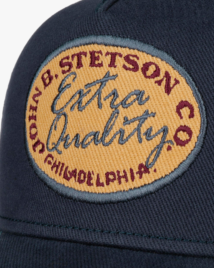 Stetson Vintage Brushed Twill Trucker Cap - Navy