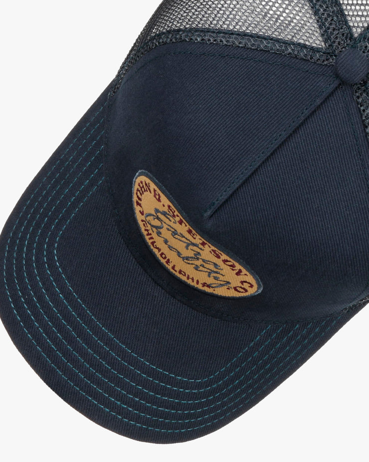 Stetson Vintage Brushed Twill Trucker Cap - Navy