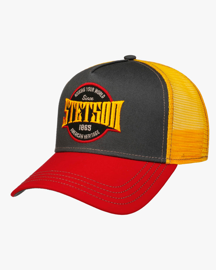 Stetson Rocking Your World Trucker Cap - Red / Grey