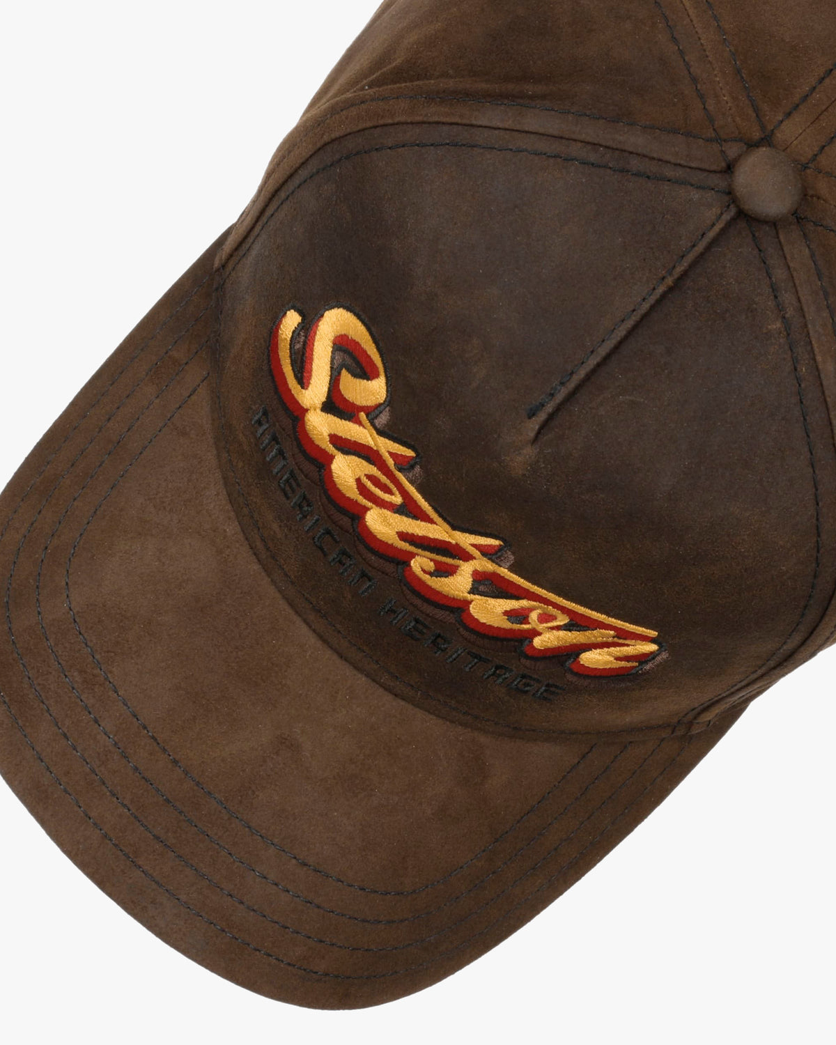 Stetson Oily Goat Suede Trucker Cap - Mud | Stetson Hats | JEANSTORE