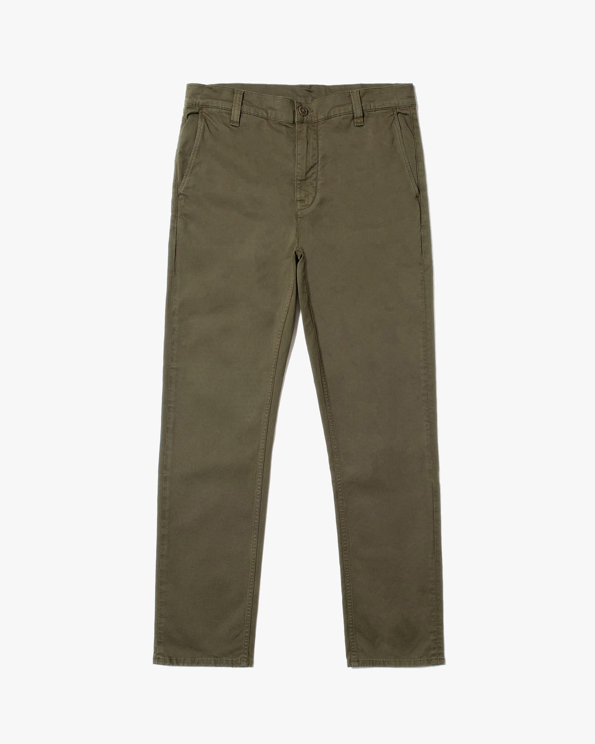 Nudie Easy Alvin Slim Tapered Mens Chinos - Olive | Nudie Jeans Chinos & Non-Denim Pants | JEANSTORE