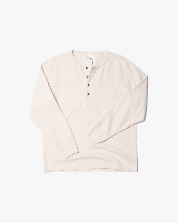 Nudie Jeans L/S Henley - Ecru