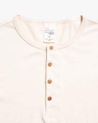 Nudie Jeans L/S Henley - Ecru | Nudie Jeans T Shirts | JEANSTORE