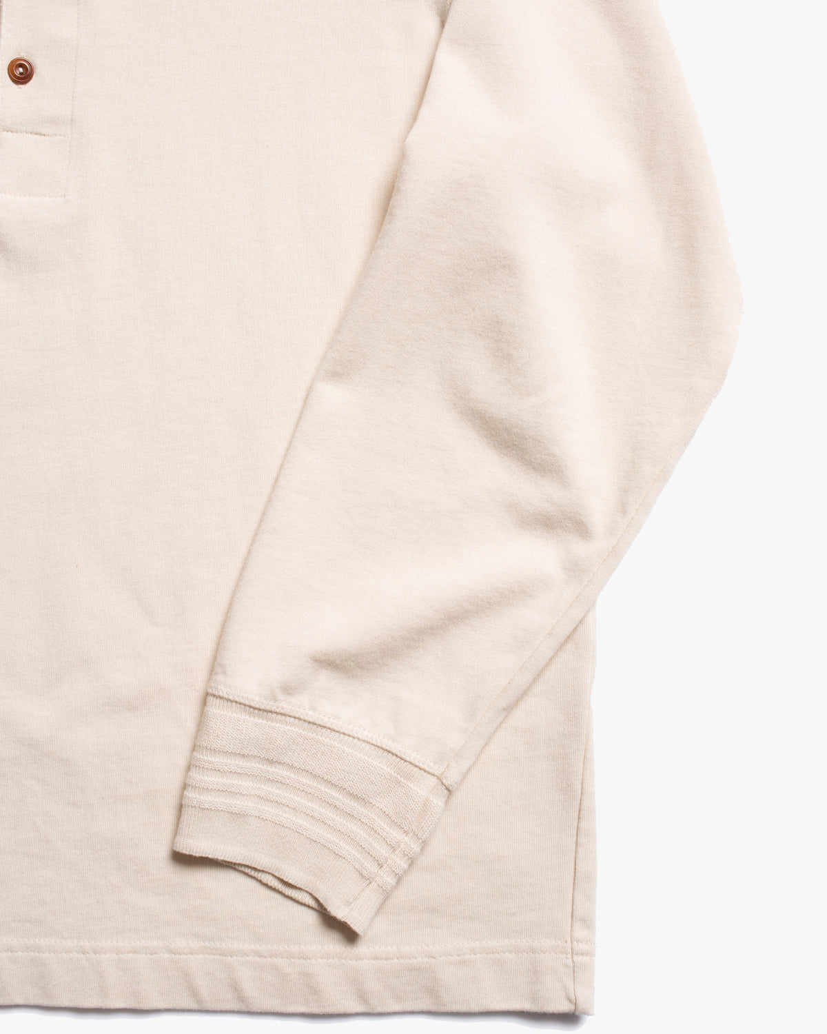 Nudie Jeans L/S Henley - Ecru | Nudie Jeans T Shirts | JEANSTORE