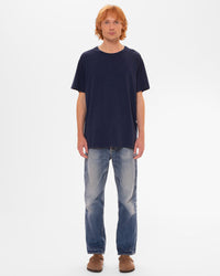 Nudie Jeans Roffe Slub Tee - French Blue