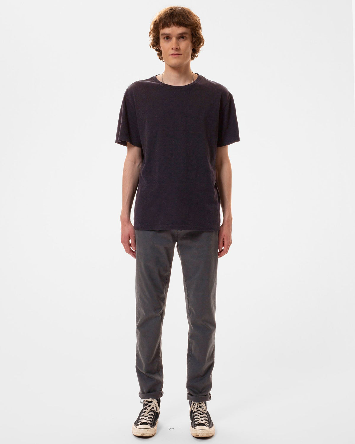 Nudie Jeans Roffe Slub Tee - Black | Nudie Jeans T Shirts | JEANSTORE
