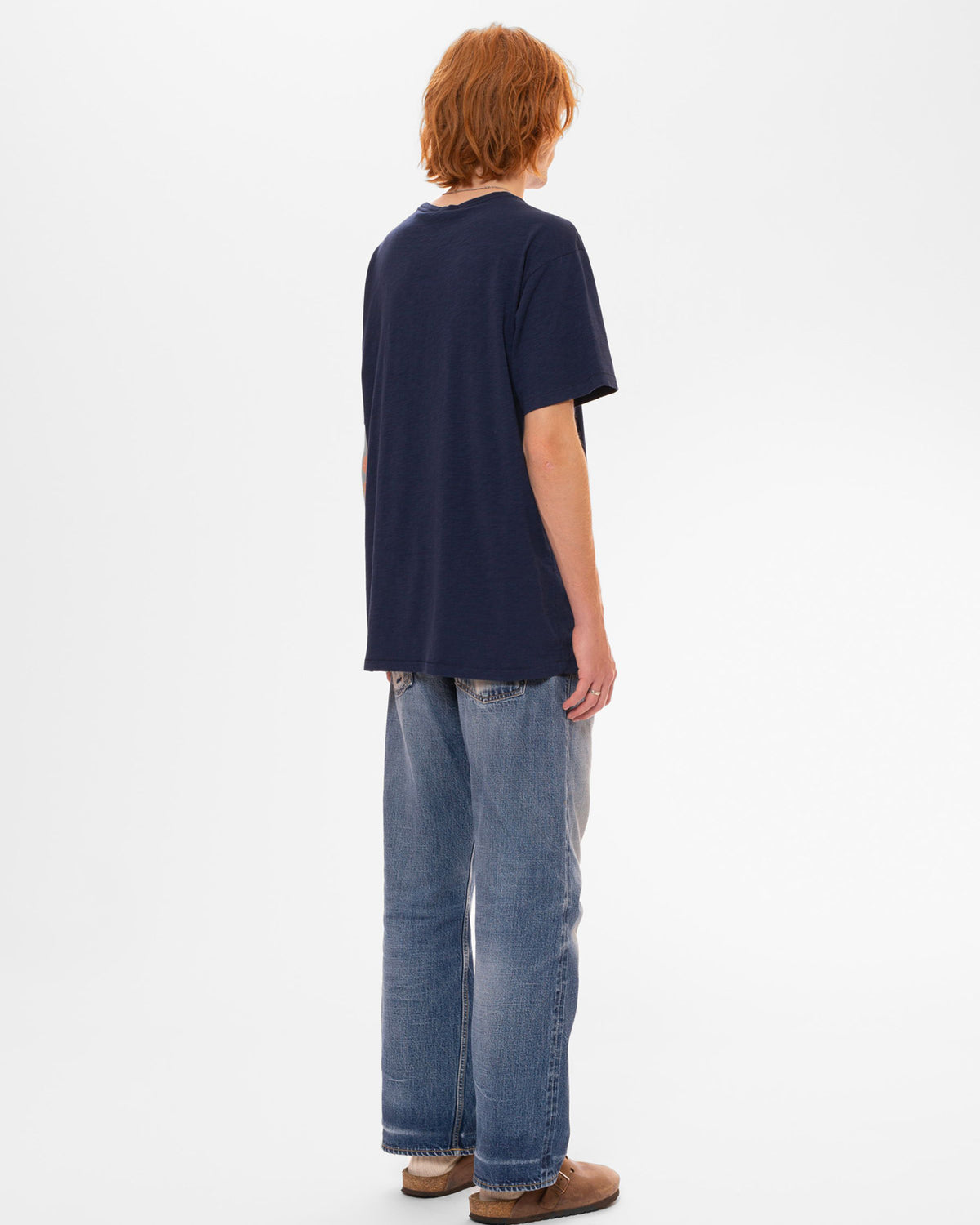 Nudie Jeans Roffe Slub Tee - French Blue