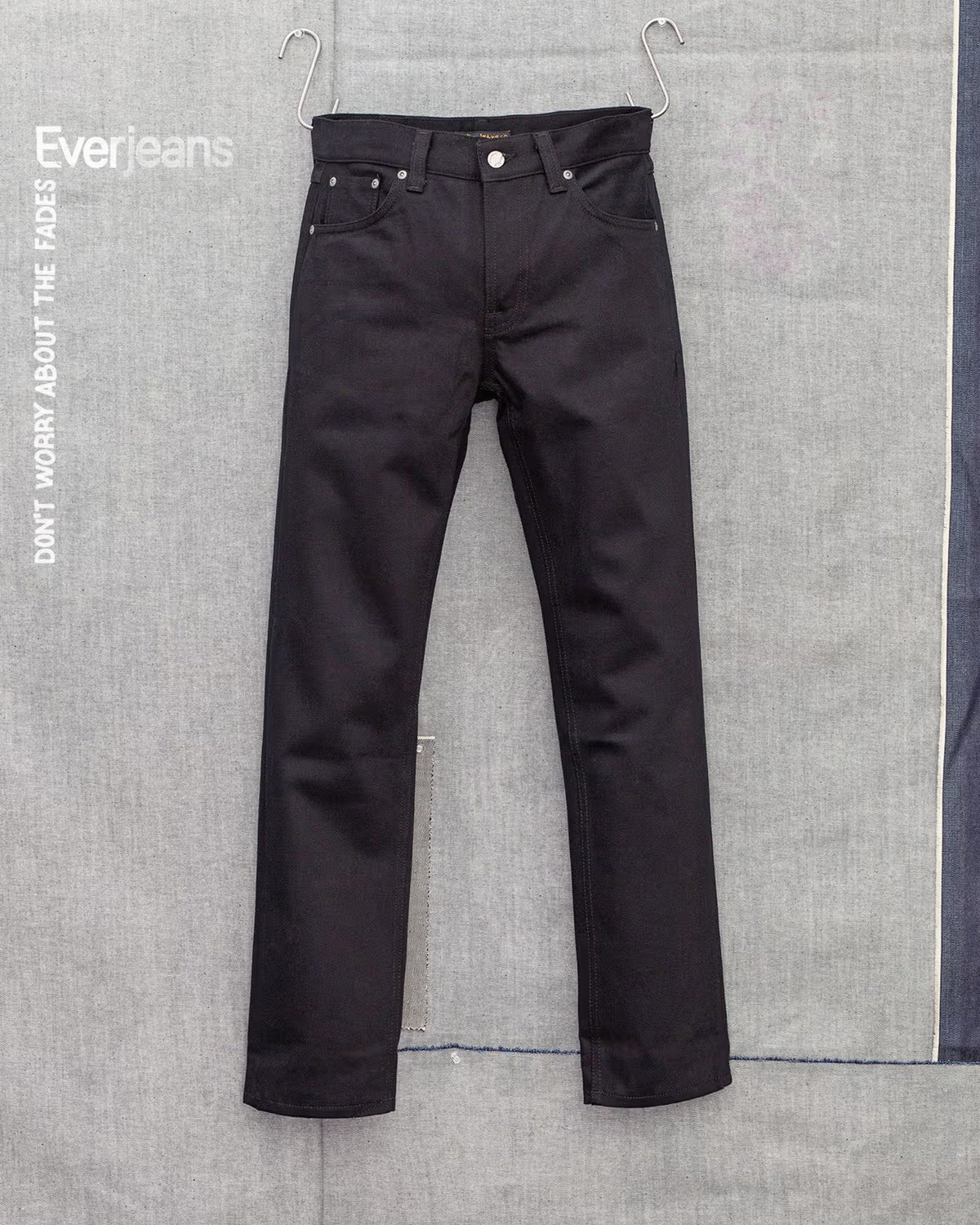 Nudie Gritty Jackson Regular Fit Mens Jeans - Dry Everblack
