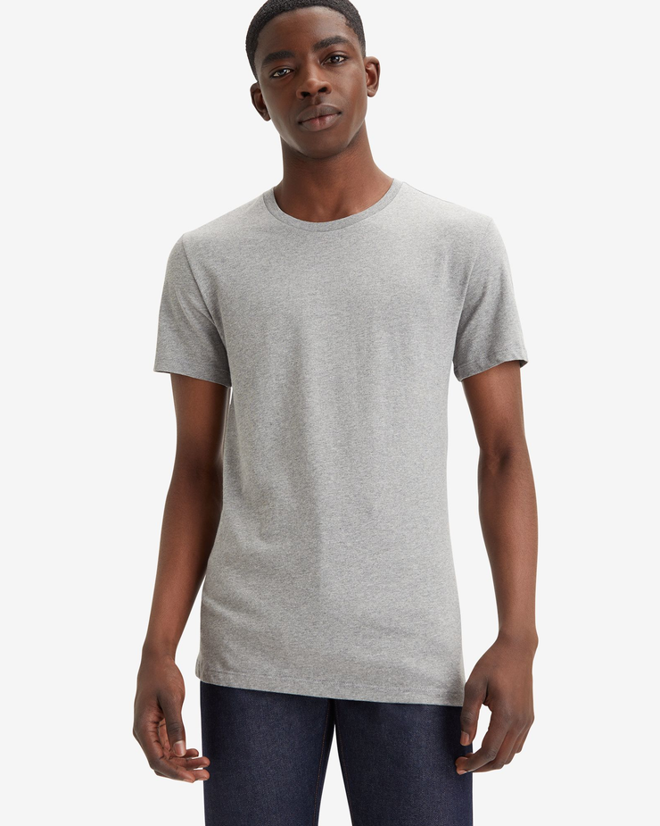 Levi's® Slim 2-Pack Crew Neck Tees - White / Medium Heather Grey | Levi's® T Shirts | JEANSTORE
