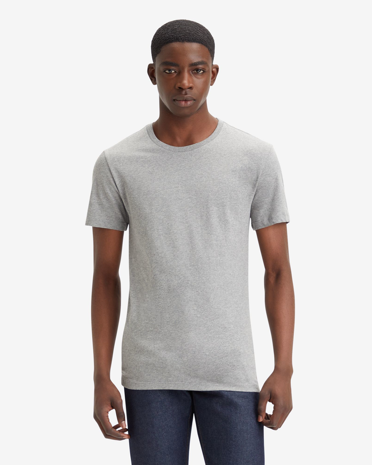 Levi's® Slim 2-Pack Crew Neck Tees - White / Medium Heather Grey | Levi's® T Shirts | JEANSTORE