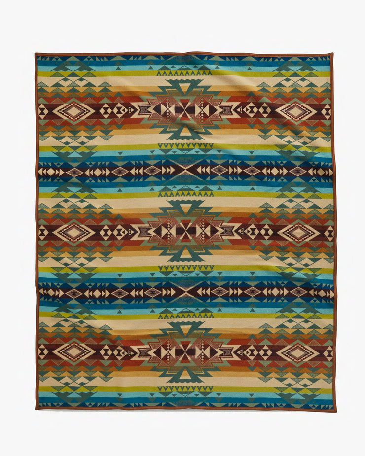 Pendleton Jacquard Unnapped Robe Wool Blanket - Highland Peak Balsam ...