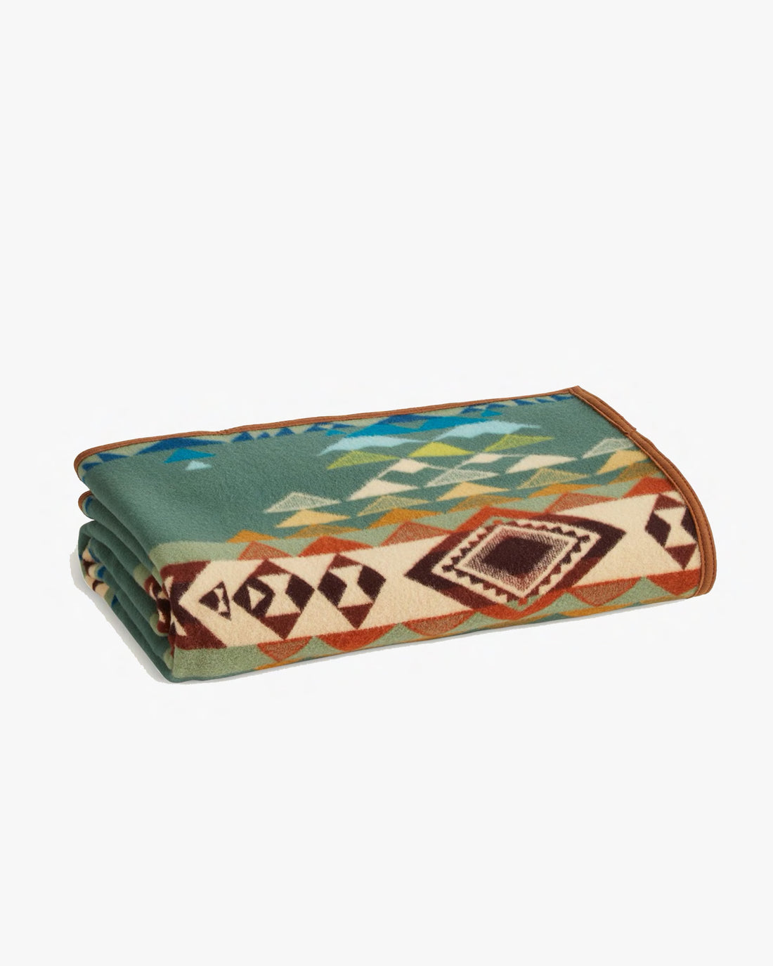 Pendleton Jacquard Unnapped Robe Wool Blanket - Highland Peak Balsam ...