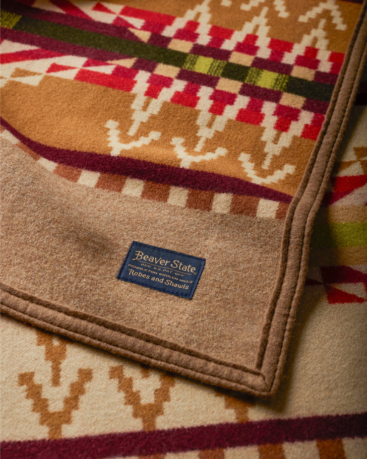 Pendleton Jacquard Unnapped Robe Wool Blanket - Beacon Rock