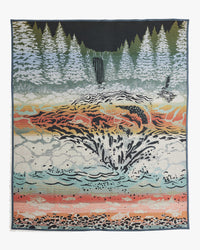 Pendleton Jacquard Napped Robe Wool Blanket - Salmon Falls | Pendleton Lifestyle | JEANSTORE