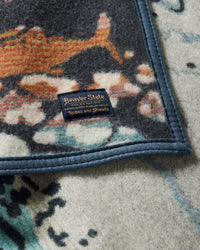 Pendleton Jacquard Napped Robe Wool Blanket - Salmon Falls | Pendleton Lifestyle | JEANSTORE