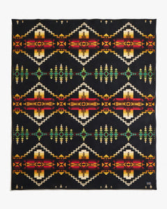 Pendleton Jacquard Unnapped Robe Wool Blanket - Highland Peak Balsam ...