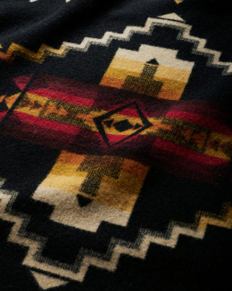 Pendleton Jacquard Napped Robe Wool Blanket - Four Corners