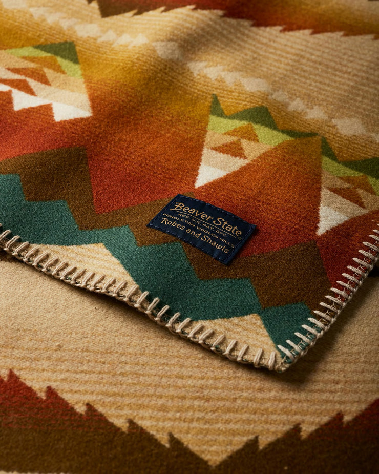 Pendleton Jacquard Unnapped Robe Wool Blanket - Solstice Canyon